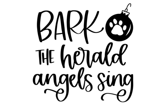 Bark the Herald Angels Sing: A Festive Embroidery Design