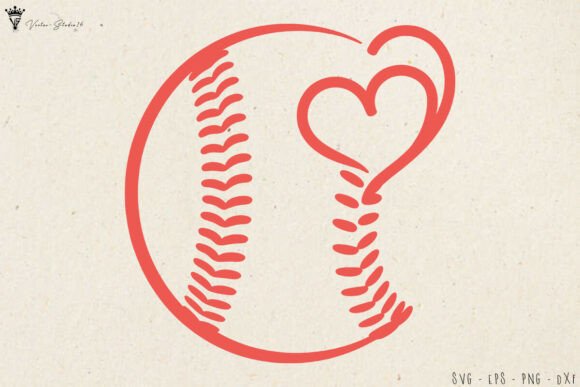 Baseball Heart SVG: A Perfect Stitch for Sports Fans