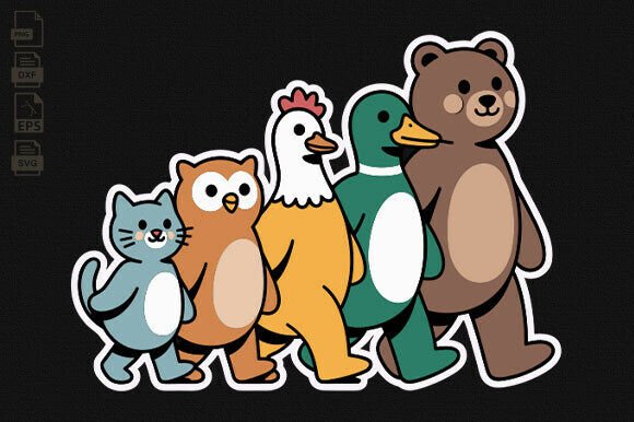 Charming Little Bear, Animal Lover, Animal Kids Design