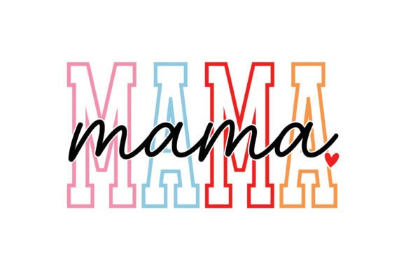 Colorful Mama Varsity Design: A Vibrant Embroidery Choice