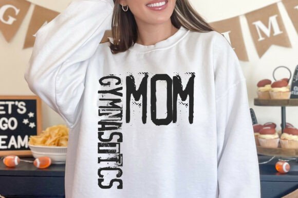 Gymnastics Mom Typography Design Review