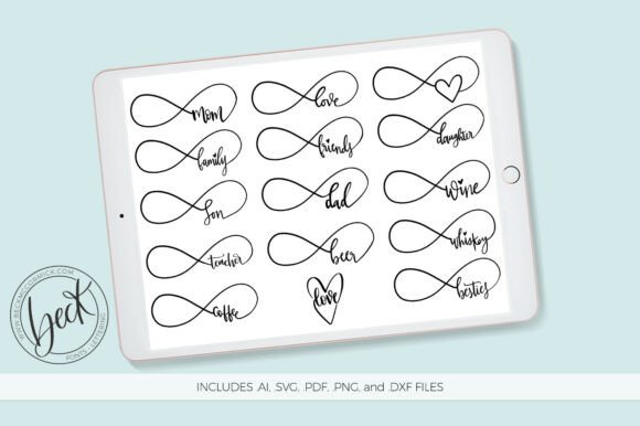 Infinity Symbol Word Bundle: A Designer's Review
