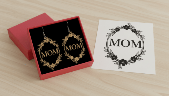 Mom Floral Wreath Laser Cut Earring Review
