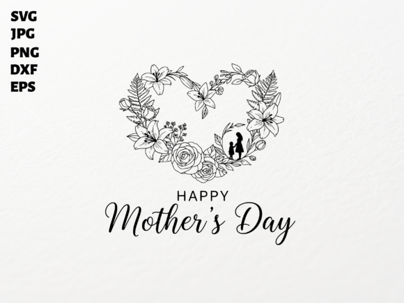 Mother's Day Floral Heart SVG: A Designer's Review