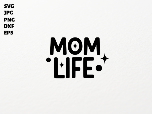 Motherhood Sparkle: A Charming SVG PNG Clipart Craft