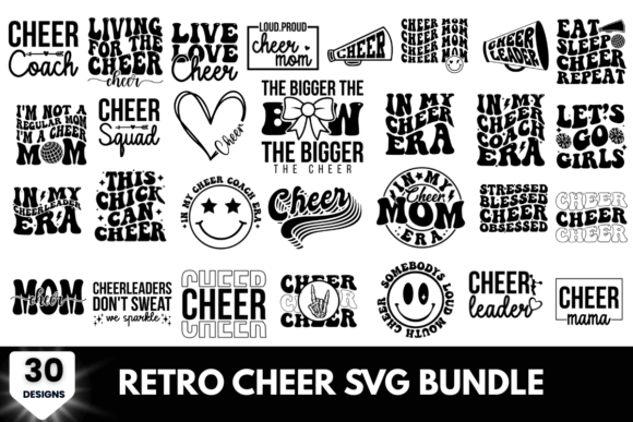 Retro Cheer SVG: A Bold Design for Spirited Projects