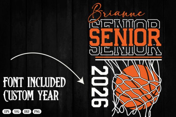 Senior Basketball Template, Class of 2026