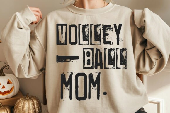 Volleyball Mom Typography Design Review