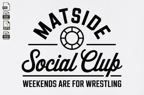 Wrestling, Matside Social Club: A Unique Embroidery Design